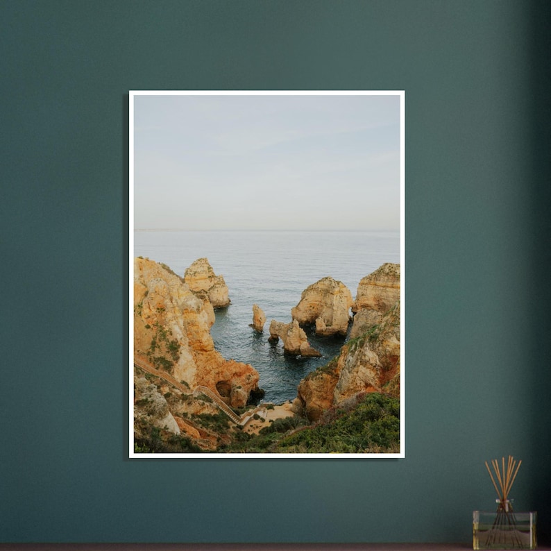 Lagos Portugal Fotografie Druck: Algarve Küste Retro Reise Kunst Bild 15