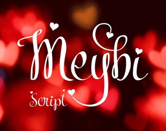 Meybi font, exclusive, handwritten font, hand lettered typeface, Commercial use, ttf, otf, Instant Download