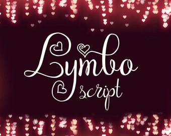 Lymbo font, script font / calligraphy font / hand crafted font, Commercial License, TTF, OTF, Instant Download