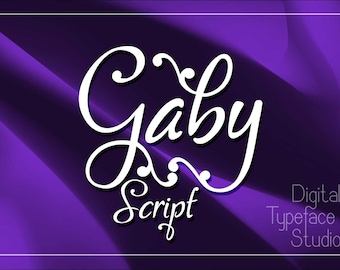 Handwritten Script Font for Logos, Branding & Invitations – Gaby Script Typeface
