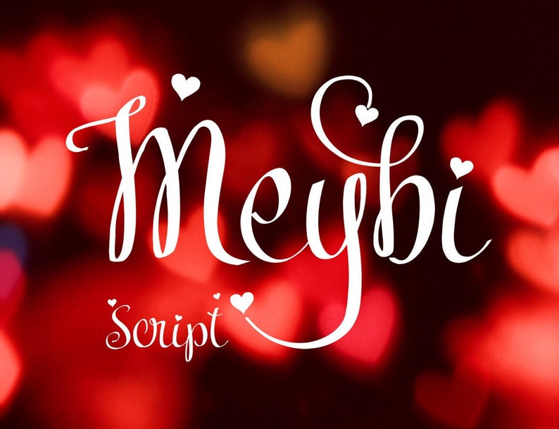 Meybi font exclusive handwritten font hand lettered image 1