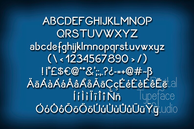 Babet Stencil font handwriting typeface silhouette font image 2