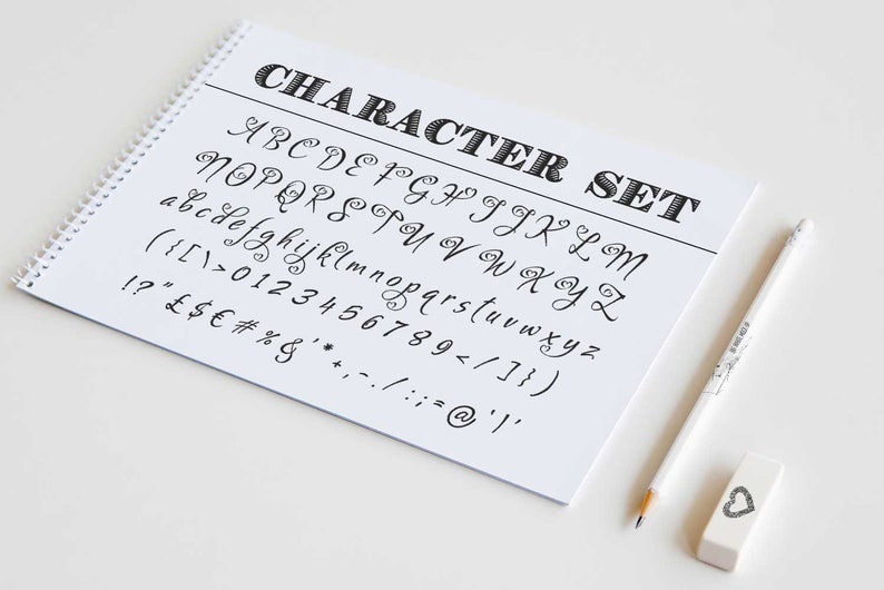 Bigdey font ttf otf svg dxf eps handwritten font hand image 2