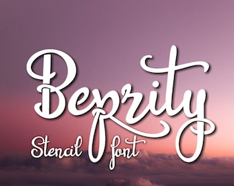 Elegant Handwritten Stencil Script Font for Branding, Packaging & Crafts – Beprity Typeface