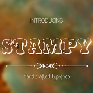 Font, Stampy Light font, hand drawn typeface, hand sketched font, Commercial License, TTF, OTF image 1