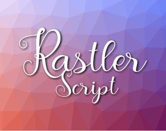 Rastler font, Commercial License, otf, ttf, hand crafted script, hand sketched font, Instant Download