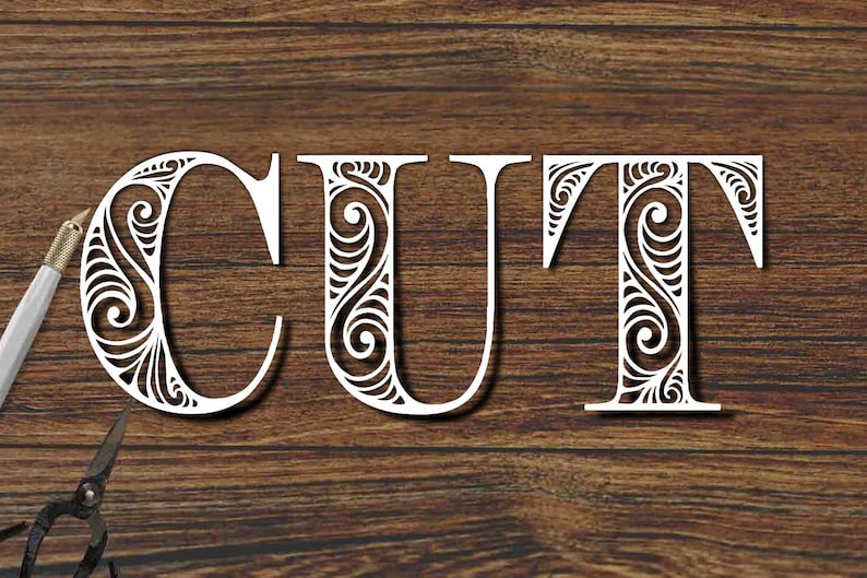 Zengo font svg png eps files uppercase font decorative image 4