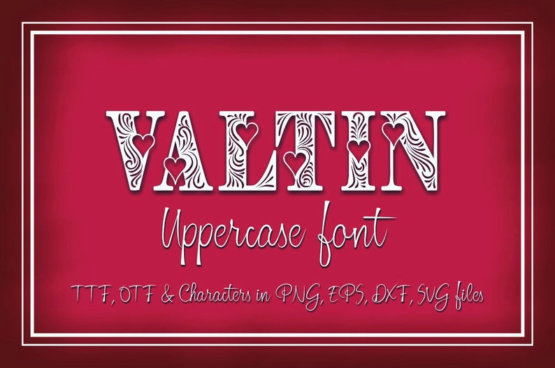 Valtin uppercase font digital typeface .ttf .otf .png image 1