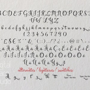 Police Artyka, police de caractères fabriquée à la main, police de caractères manuscrite, utilisation commerciale, TTF, OTF, téléchargement immédiat image 2