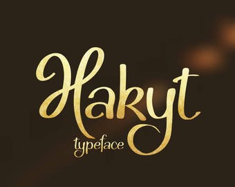Handwritten Script Font for Logos, Branding & Invitations – Hakyt Script Typeface