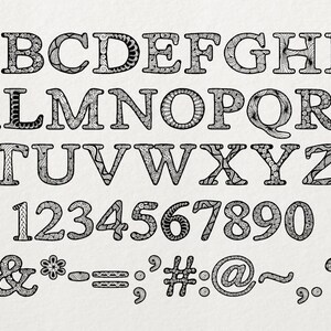 Zsyraph font, hand drawn decorative typeface, hand sketched font, Commercial License, TTF, OTF image 2