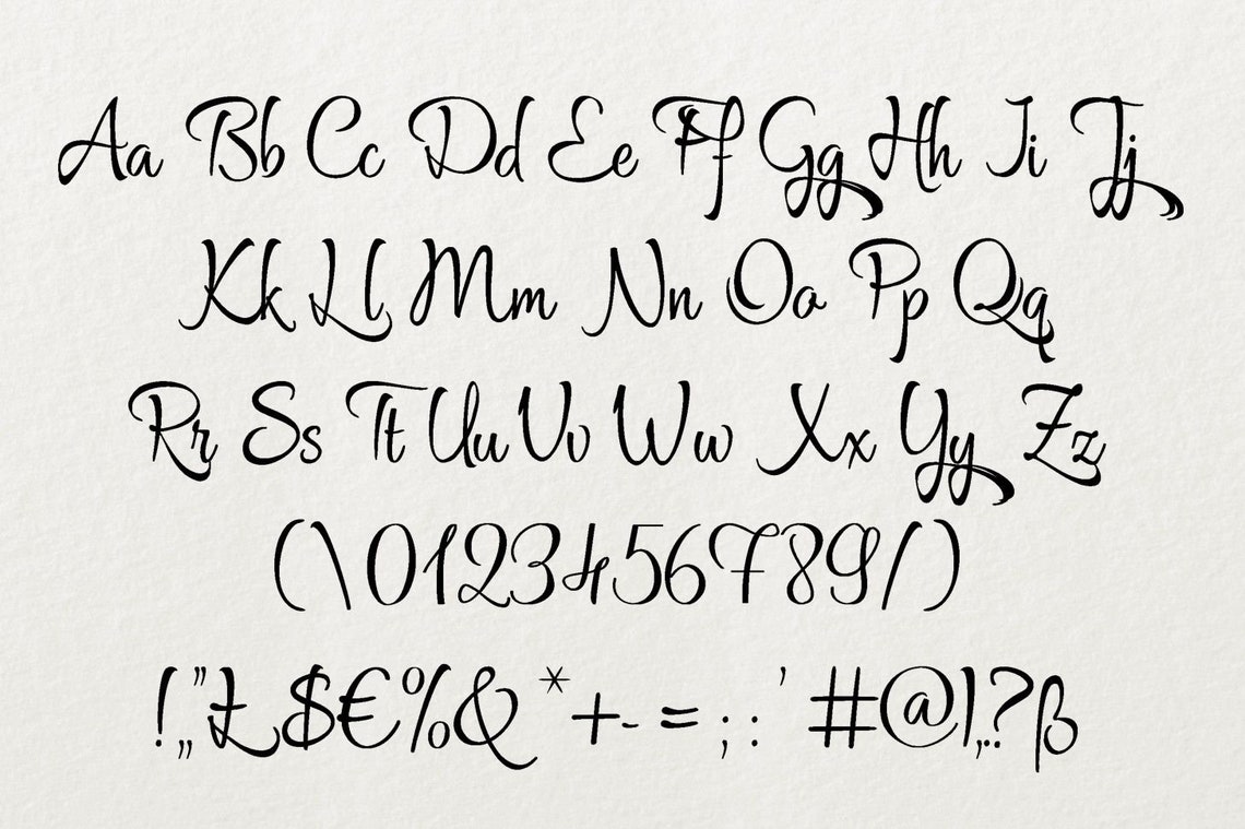 Carattere Grafyk tipo di carattere script / carattere Etsy
