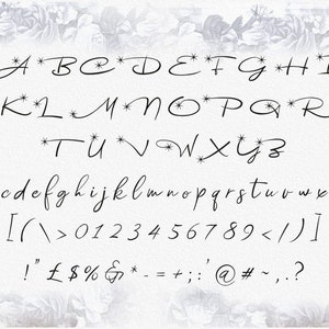 Astoria font, handwritten font, hand lettered typeface, Digital font, Commercial use, TTF, OTF, Copyright protected font image 2
