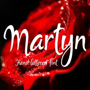 Font digitale, font Martyn, font scritto a mano, carattere tipografico scritto a mano, licenza commerciale, TTF, OTF, download immediato
