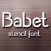 see more listings in the Stencil Fonts section