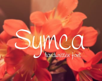 Hand writing Font, Symca font, Hand script, hand written font, wedding typeface, Commercial License, TTF, OTF, Instant Download