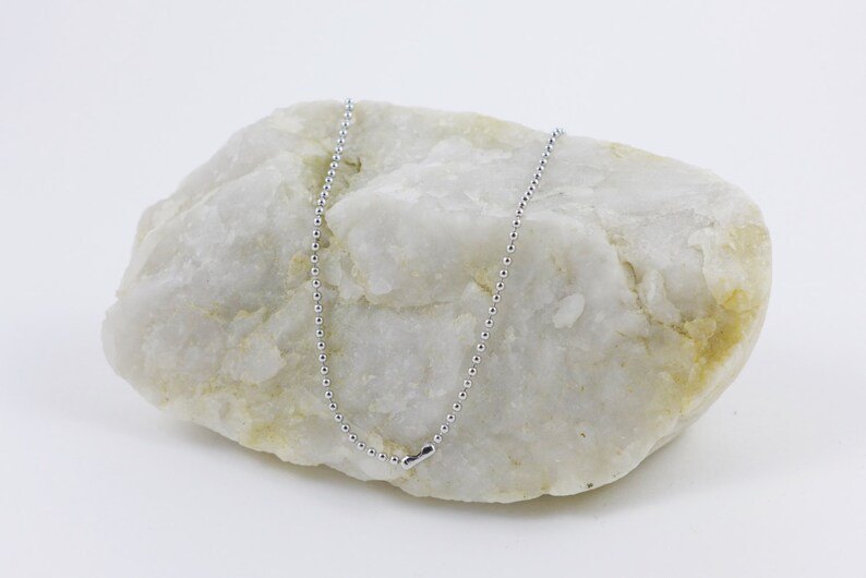 Dainty Choker Chain Choker Silver Micro Ball Chain Choker Necklace Micro Choker | Ball Chain Choker Thin Choker Silver Choker