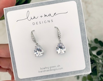 Diamond Teardrop Earrings