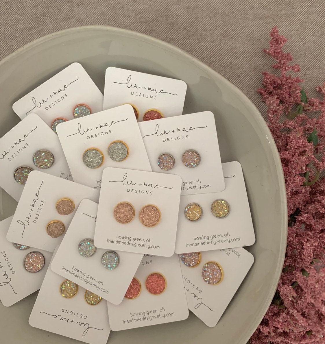 Blush Collection // Druzy Earring Studs