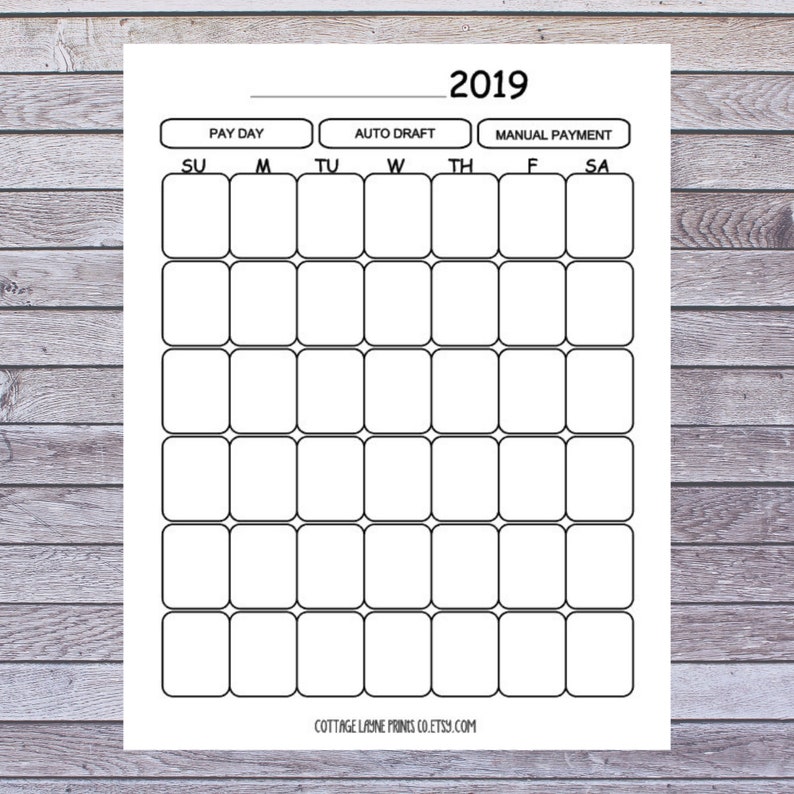 Month to month Price range 2019-Printable- Undated- Calendar-Financal Developing- Letter Dimensions- PDF- Fast Obtain- photo about Budget Calendar Printable known as Regular monthly Price range 2019-Printable- Undated- Calendar-Financal Coming up with- Letter Dimensions- PDF- Instantaneous Obtain-