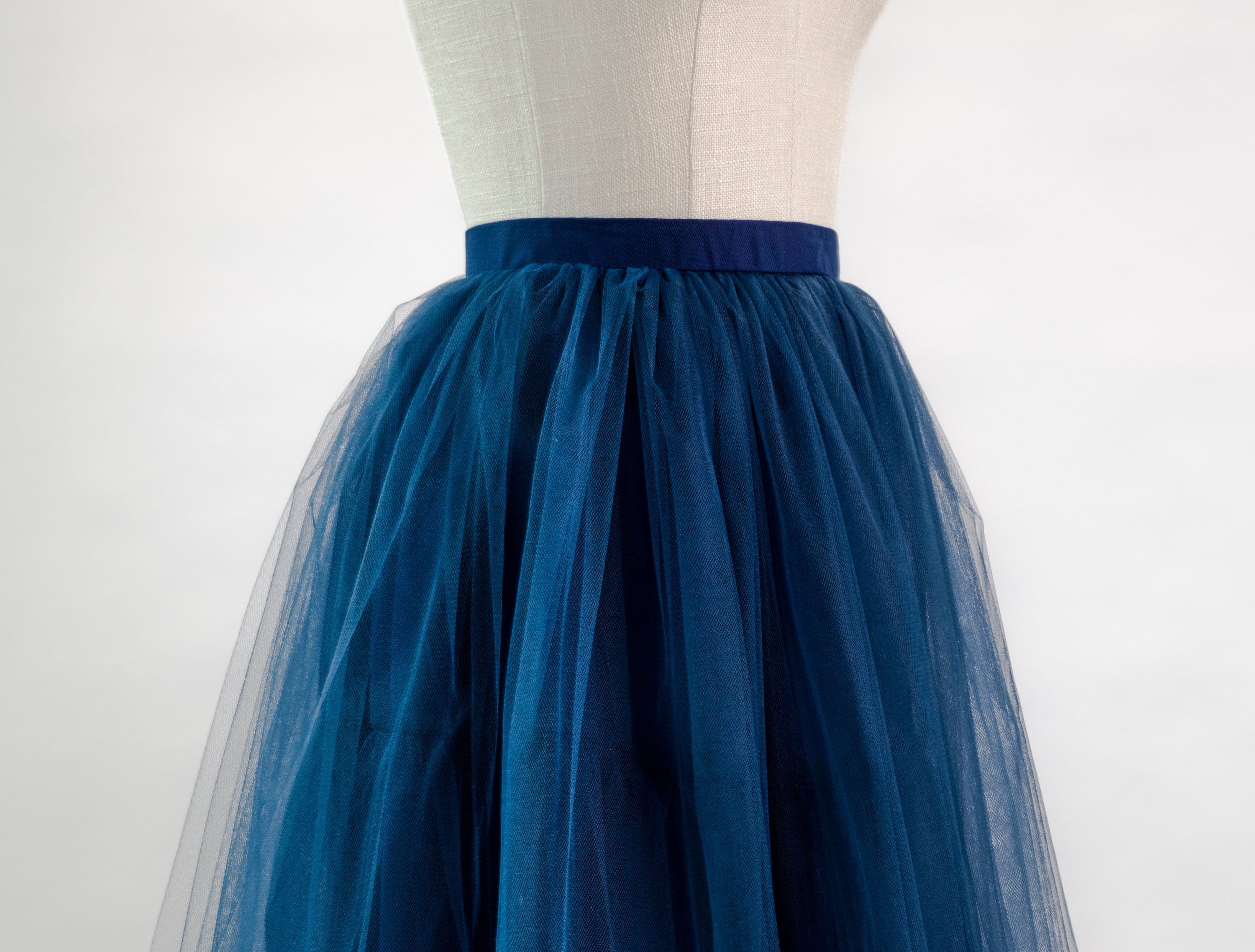 Navy Tulle Skirt Blue Net Skirt Bridesmaid Prom 1950s Etsy UK
