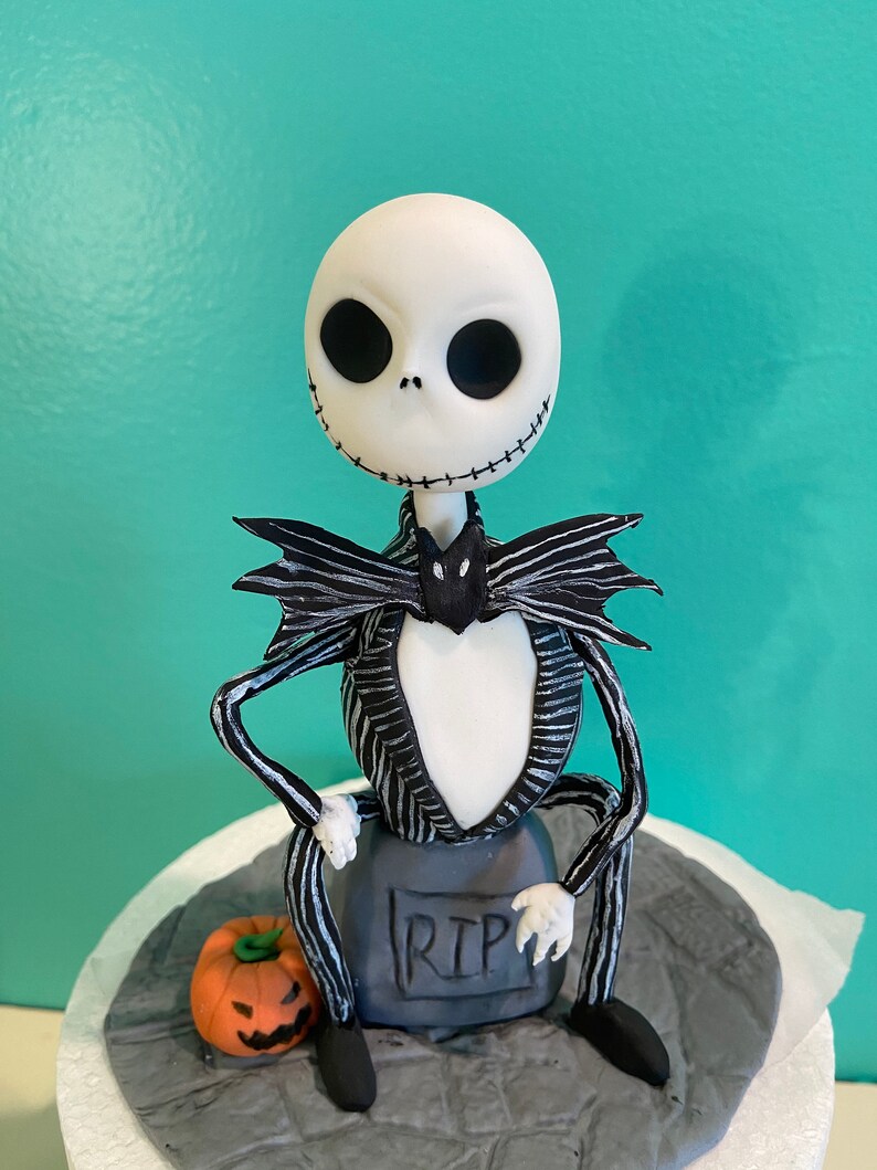 Jack Skellington Edible Cake Topper Nightmare Before Etsy