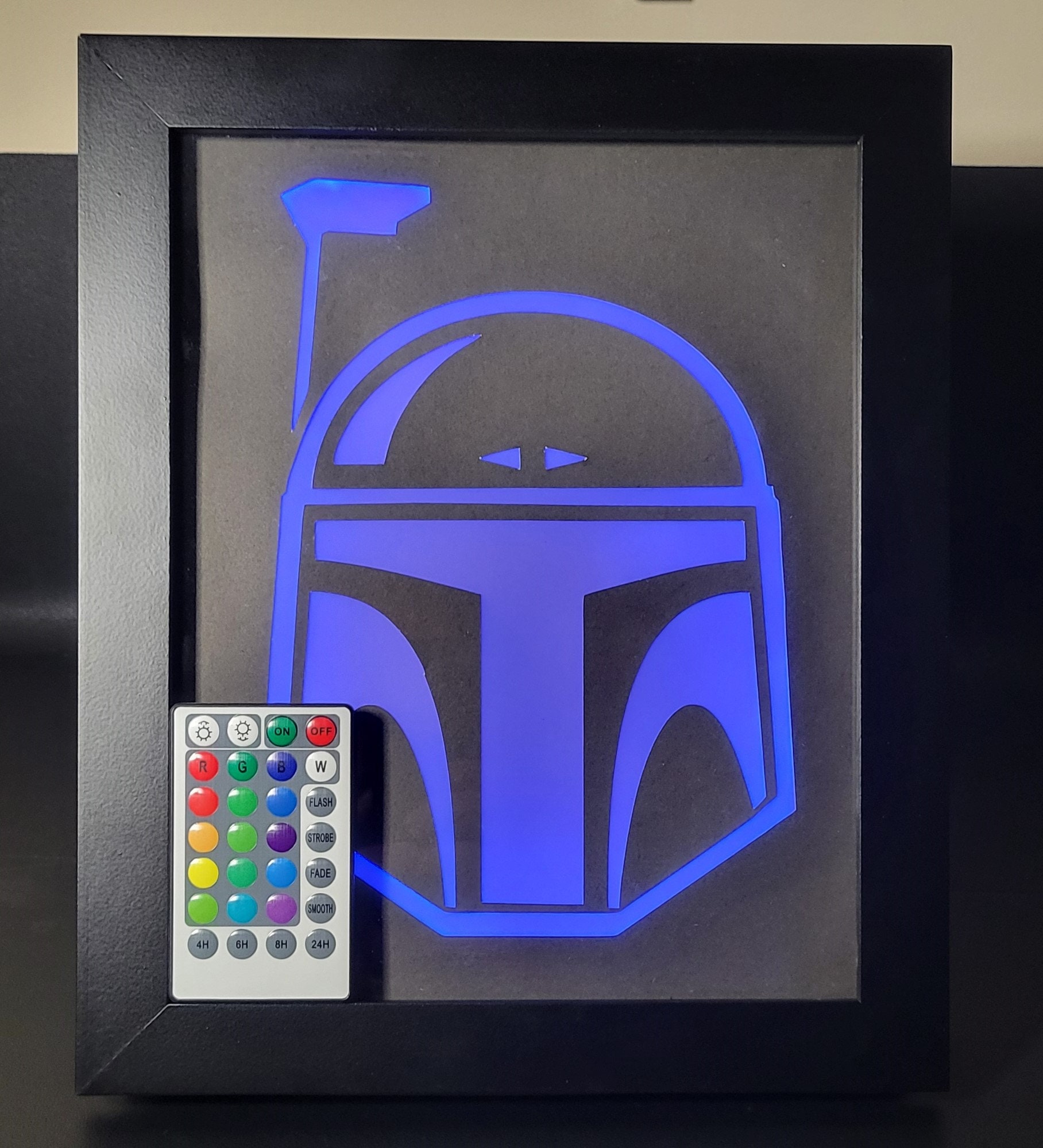 Backlit Qr Code Shadow Box Star Wars Disney Shadow Box Backlit Battery Powered LED Lights With ...