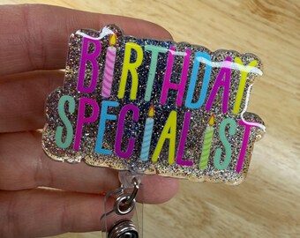 Geburtstag Spezial Arbeit und Lieferung Abzeichen Reel, niedlich, lustig, Girly, Krankenschwester, RN, Pflegekraft, Mitarbeiter, Geschenk
