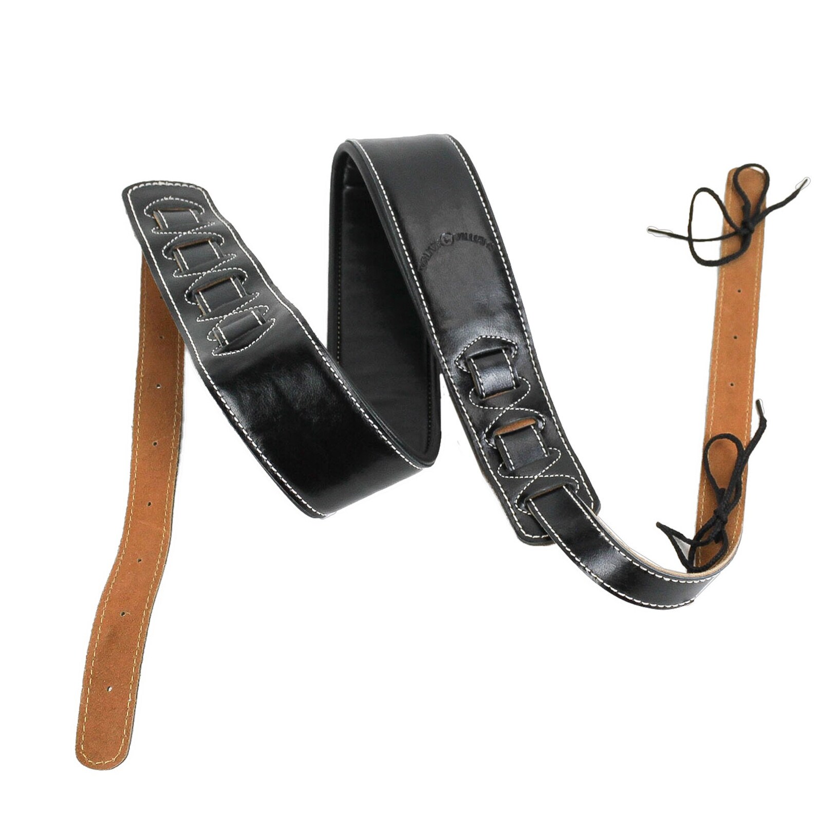 Black Leather Extra Wide Cradle Banjo Strap with Thick Padding Etsy