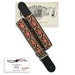 Walker & Williams GR-01 Sunburst Padded Leather Guitar Strap with Pick Pockets e
