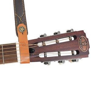 Walker & Williams AT-2 Headstock Strap Adapter - Premium Leather For Guitar & Bass