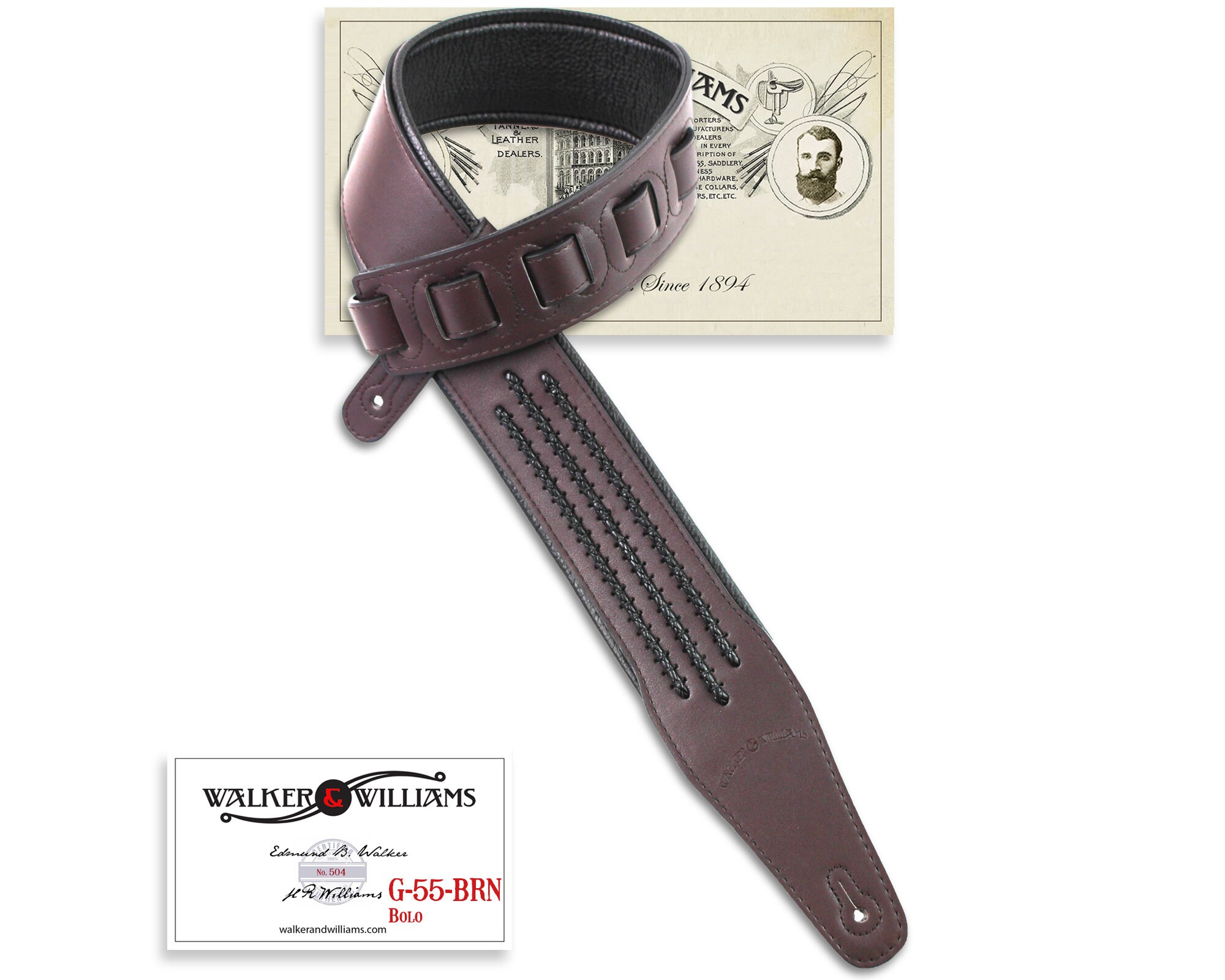Walker Leather Belt - Brown