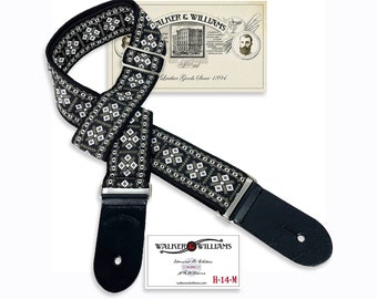 HP-21-MET Woven Vintage Guitar Style Purse Strap with Red Hendrix Pattern &  Brushed Crome Slider – Walker & Williams