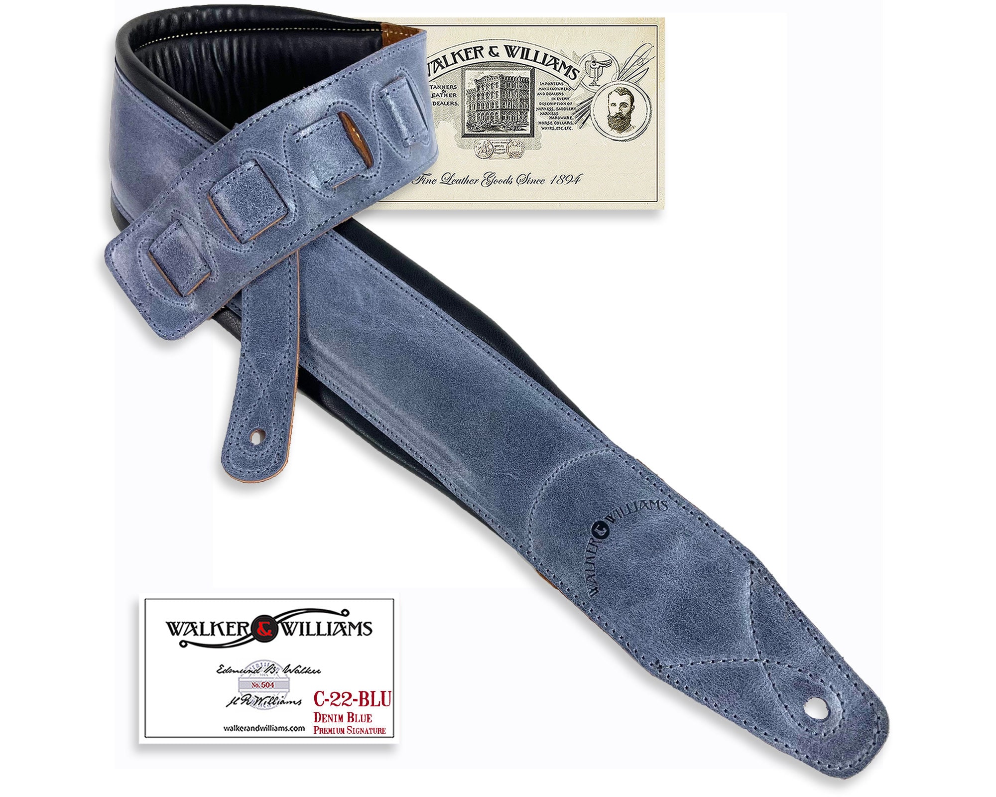 Walker and Williams C-22-BLU Handmade 3