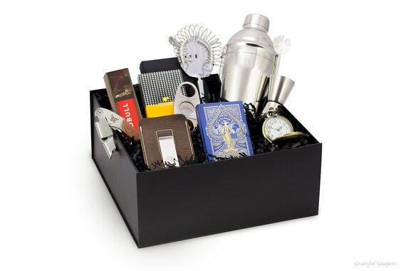 Hen Doen Steken Heren Gift Box Complete Mannen Gift Set Craft Cocktail Kit - Etsy Nederland