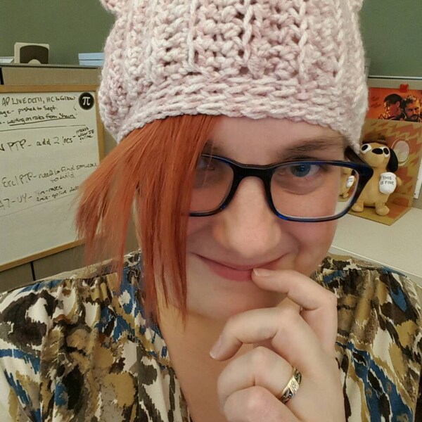 Pink & White Pussy Hat