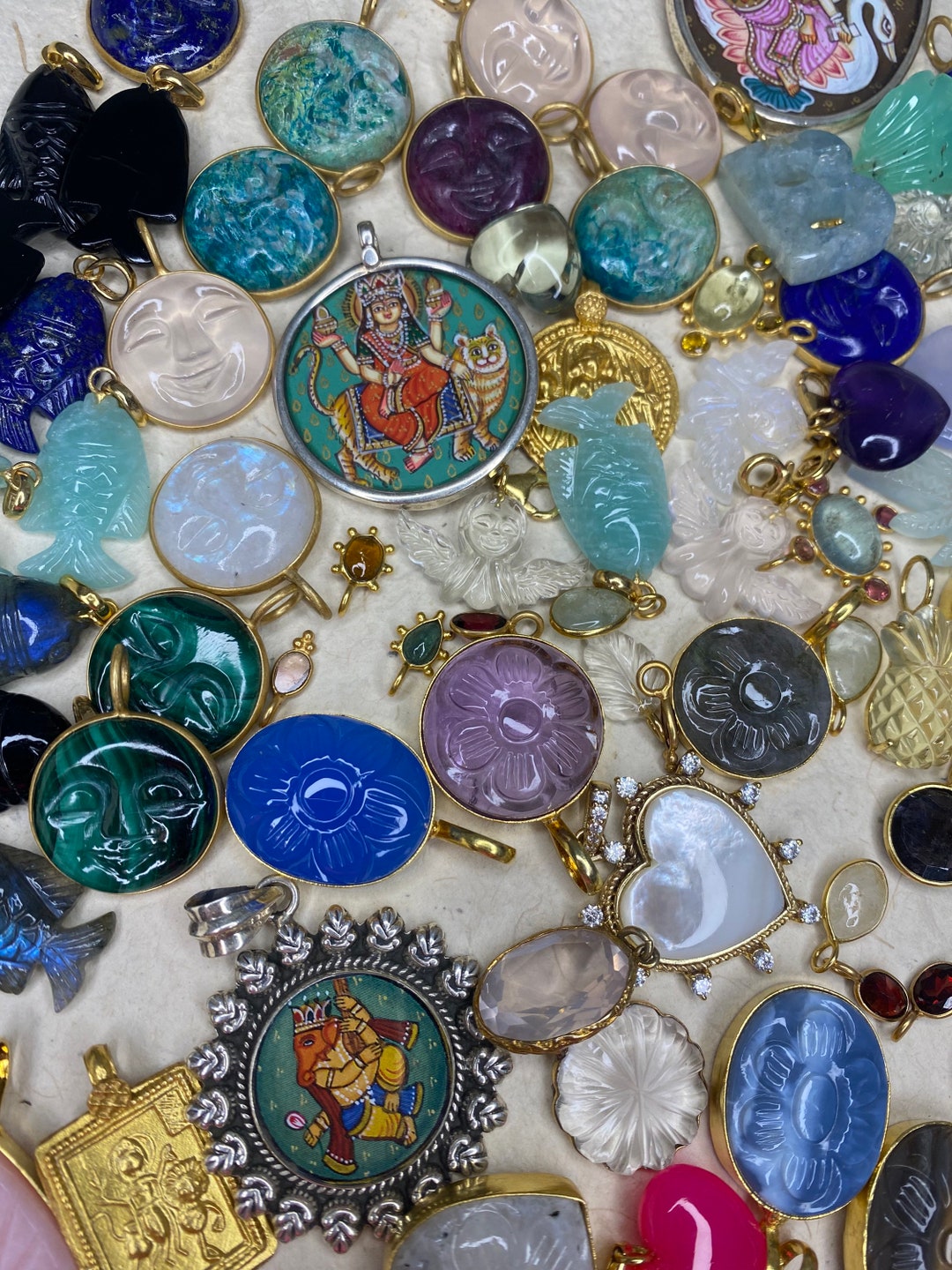 Wholesale Gemstone Jewelry Pendants Charms for Jewelry Making Etsy