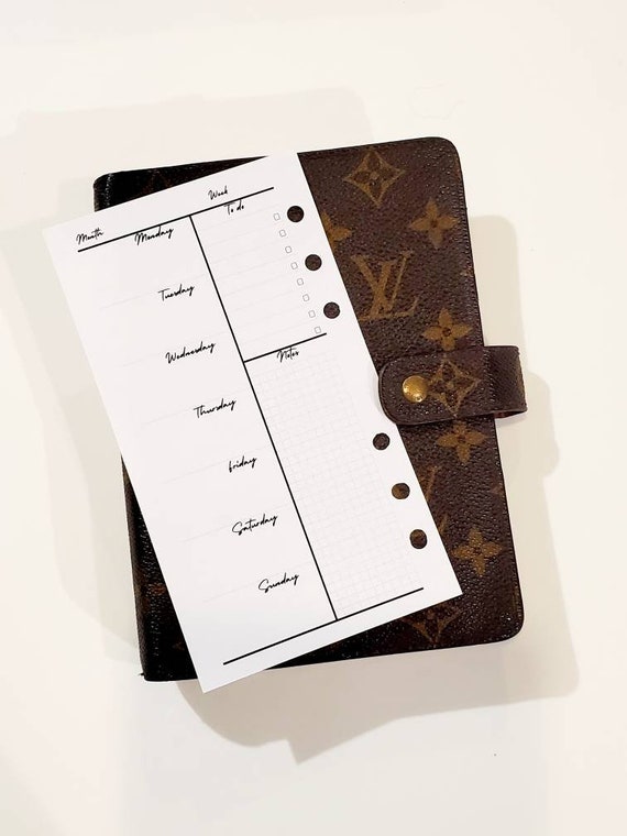 Louis Vuitton 2020 inserts for MM agenda