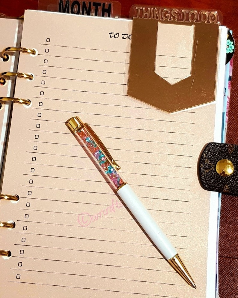 TO DO A5/PERSONAL Gold Edge/white Task Lists Planner Inserts - Etsy Canada