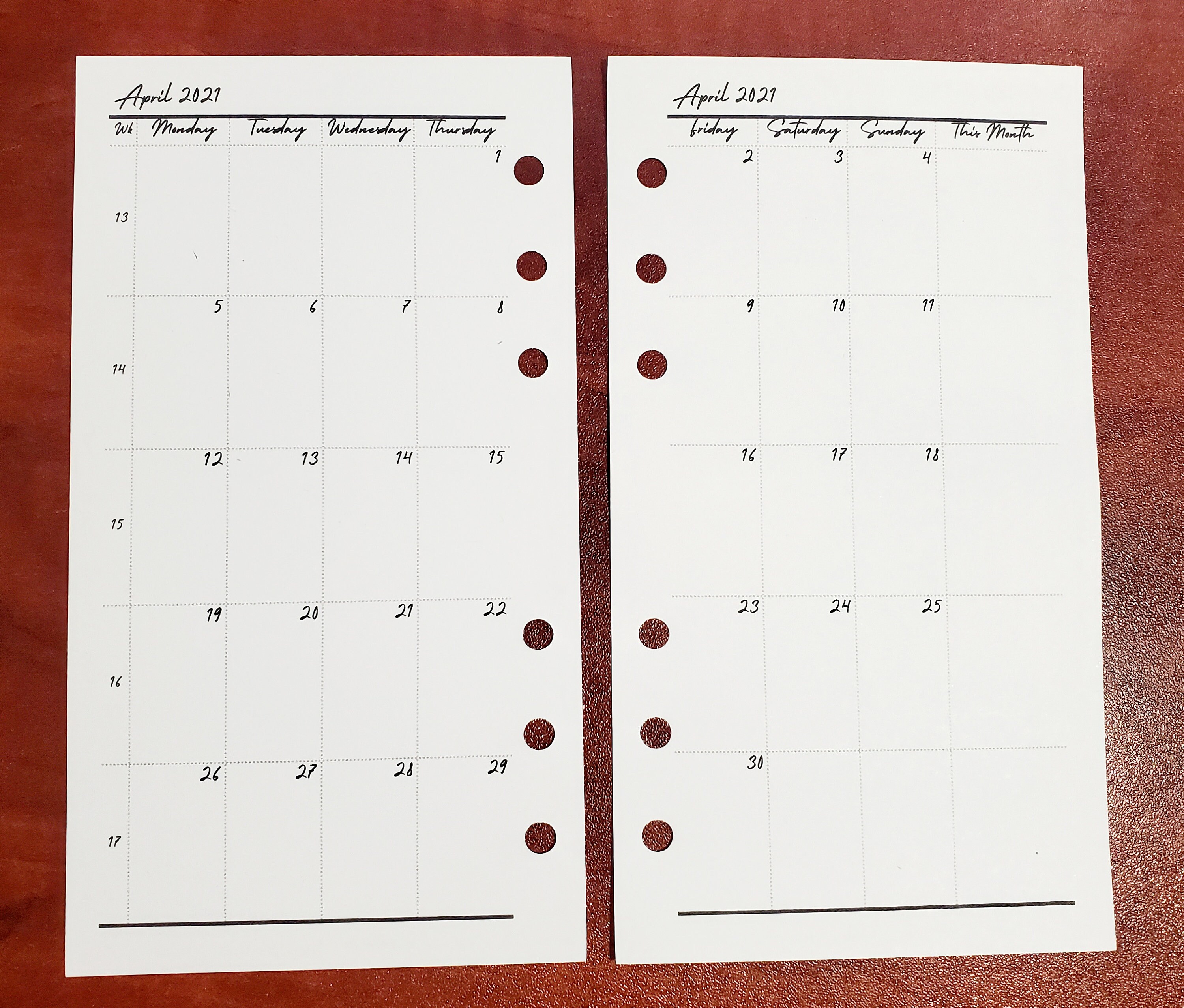 Louis Vuitton Planner Inserts 2022 Wydział