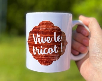 Mug en céramique tricot 340 mL