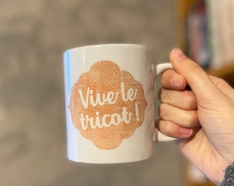 Mug en céramique tricot 340 mL