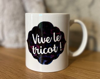 Mug en céramique tricot 340 mL