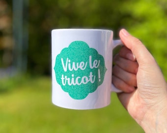 Mug en céramique tricot 340 mL