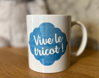 Mug en céramique tricot 340 mL