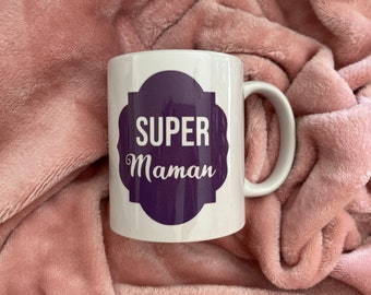 Mug en céramique Super maman 340 mL