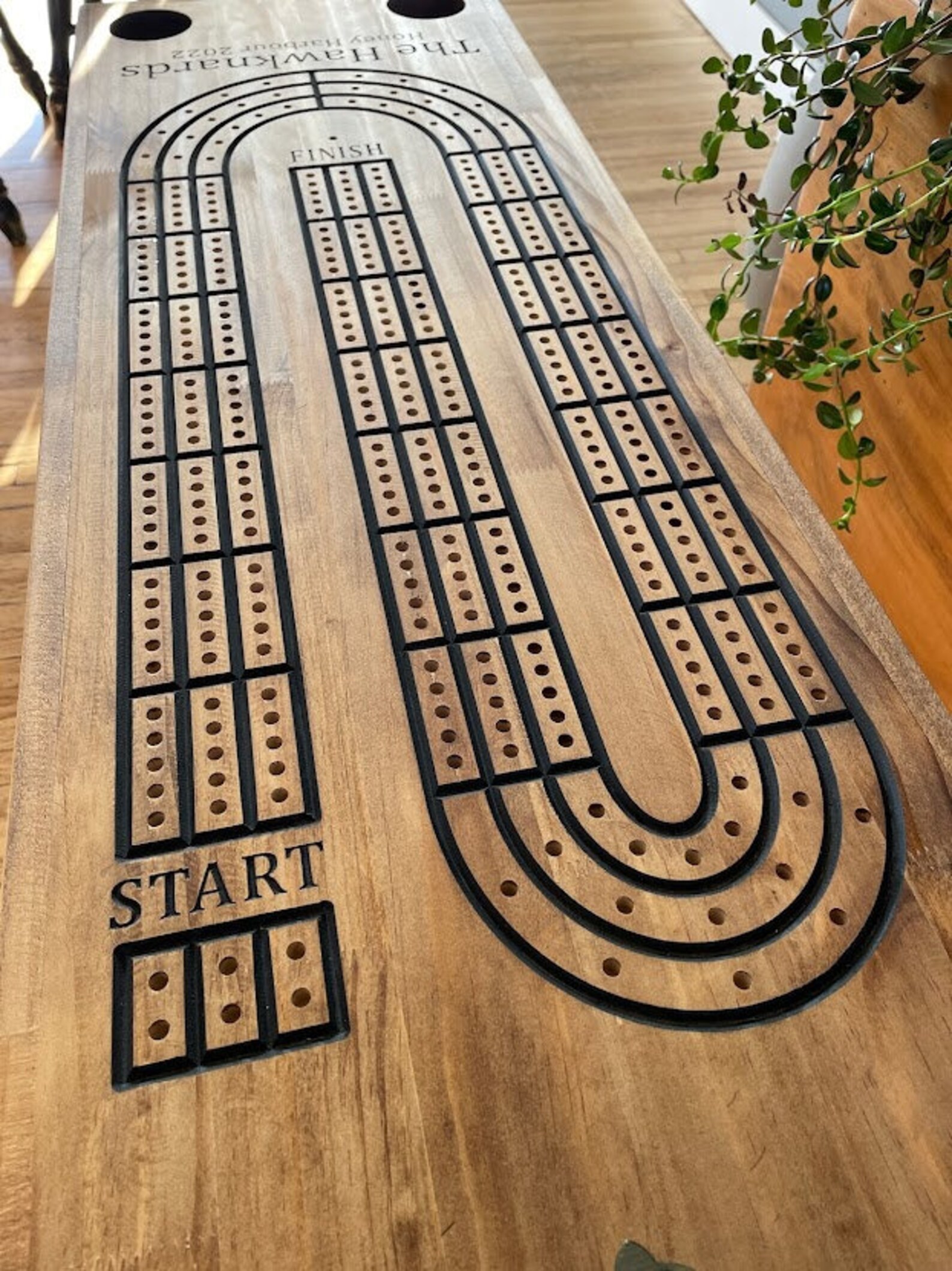 Cribbage Table Cribbage Board End Table Personalized Engraving Etsy