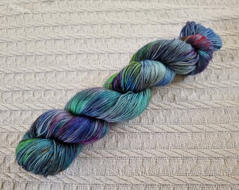 Siren Song 2022: Handdyed BFL/ Blue Faced Leicester superwash fingering weight sock yarn.