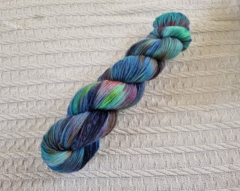 Siren Song 2022: Poldale handdyed Superwash fingering weight sock yarn.