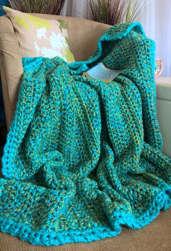 Aqua blue blanket hotsell